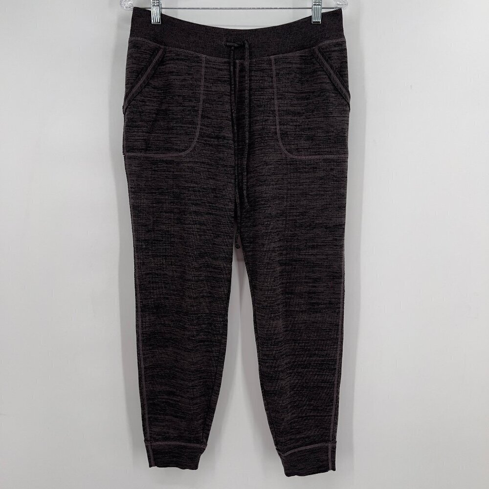 Athleta Women’s Black Space Dye Jogger Sweatpants Size M